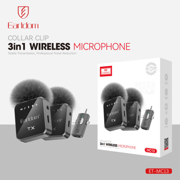 3-in-1 Compact Wireless Mic for Mobile Creators  | Earldom - Image 4