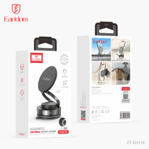 360° Magnetic Vacuum Phone Holder –ET-EH318 with Adjustable Arm for Car, Desk & Gym | Earldom